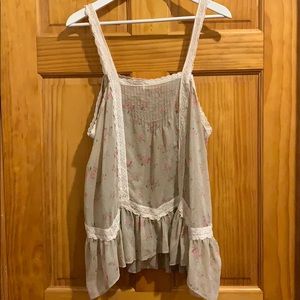 Free People Crochet Strap Top